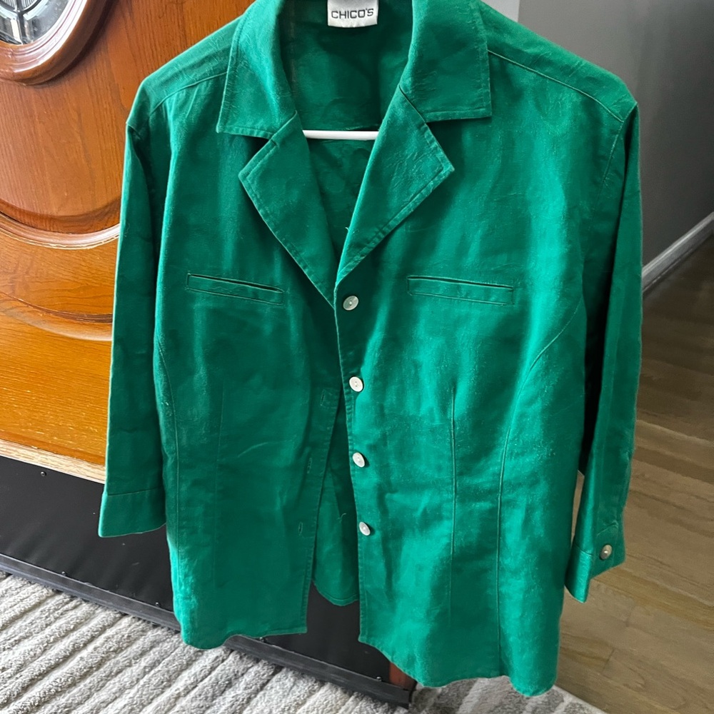 Chico's Green Women’s Blouse